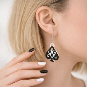 boucle oreille BBC queen spade 1