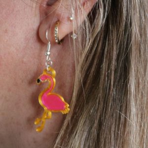 boucle oreille flamant libertin 1