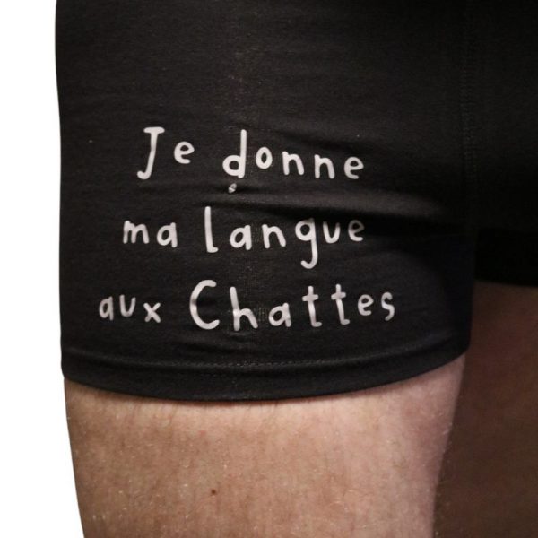 boxer langue chatte