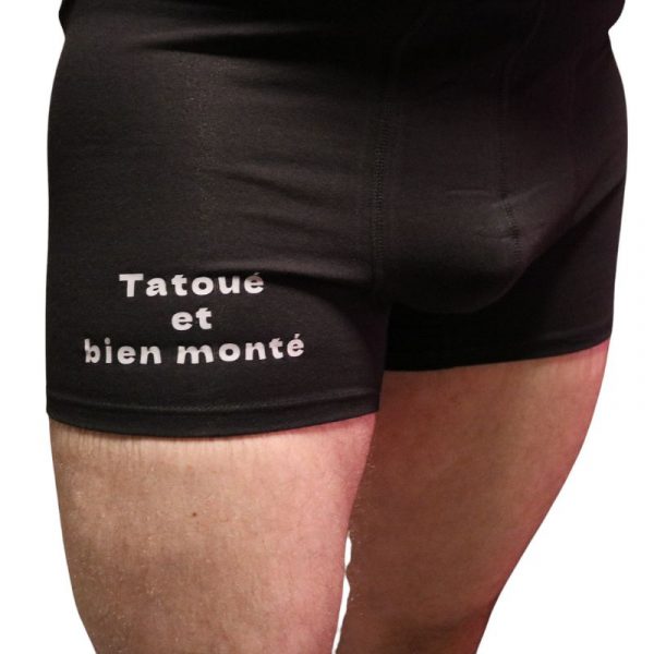 boxer tatoué monté