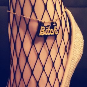 bracelet cheville bitch