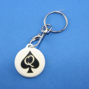porte clé queen of spade