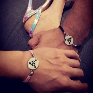 bracelet couple triolisme