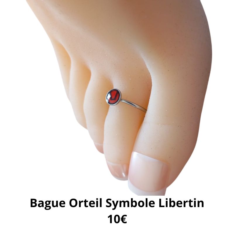 bague orteil symbole libertin