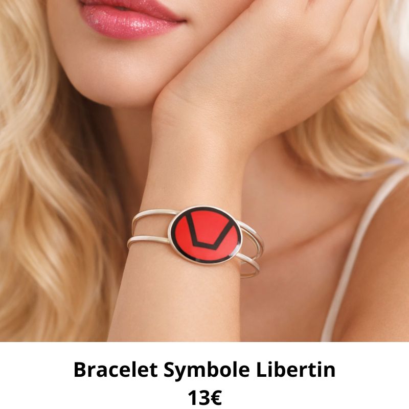 bracelet symbole libertin