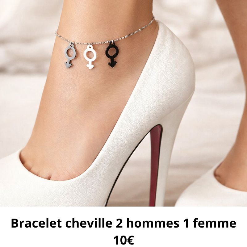 bracelet cheville trio