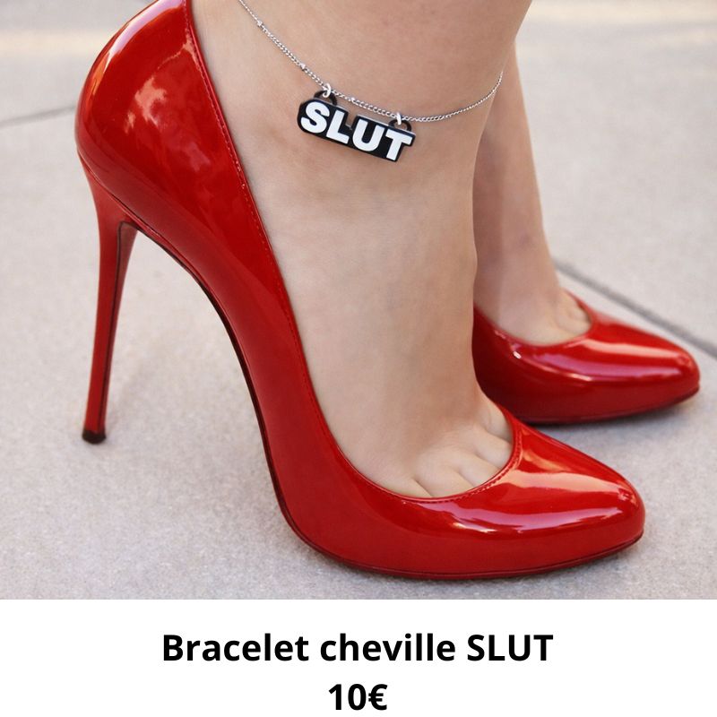 bracelet cheville slut