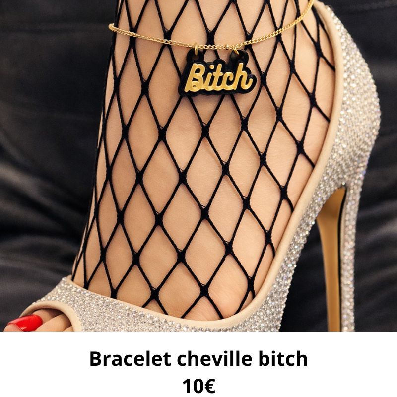 bracelet cheville bitch
