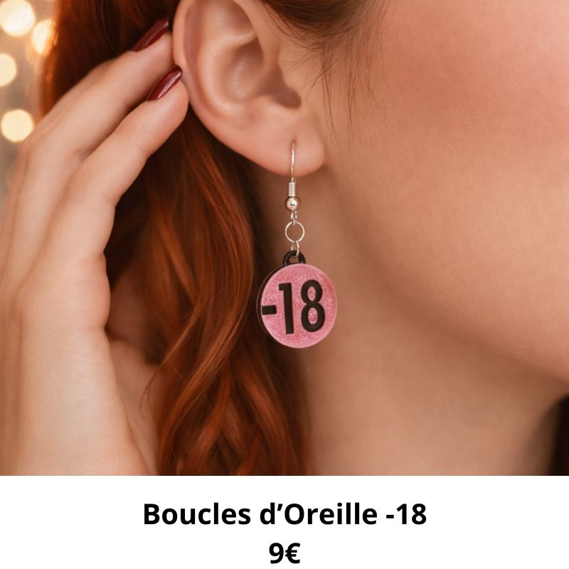 boucle oreille -18