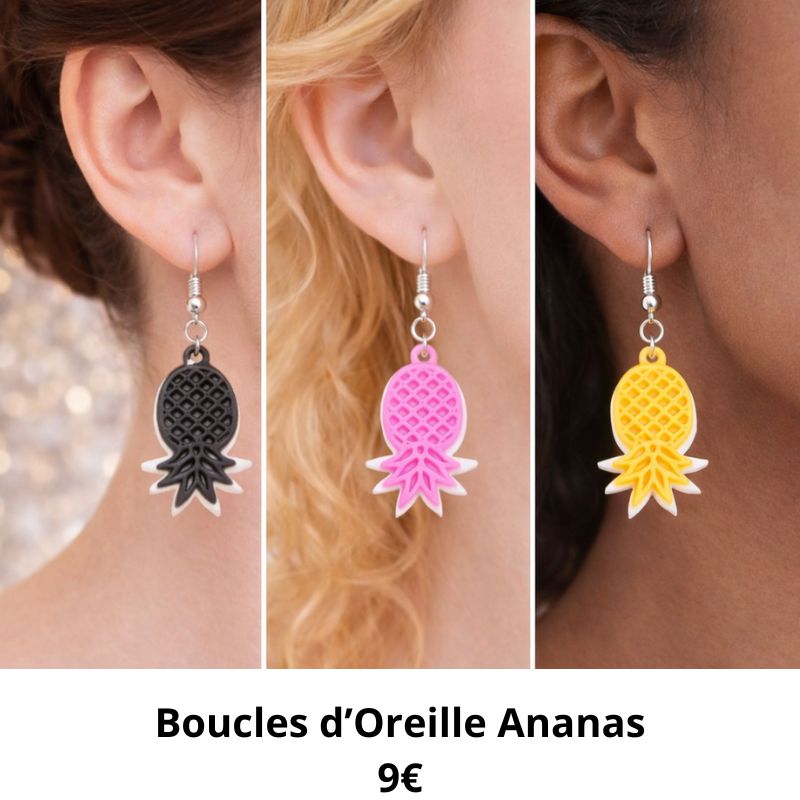 boucle oreille ananas
