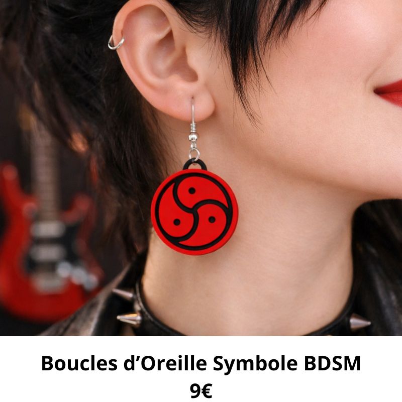 boucle oreille symbole bdsm