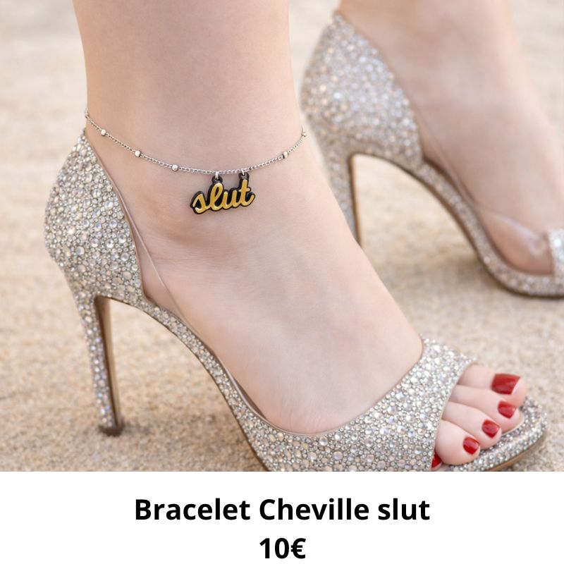 bracelet cheville slut