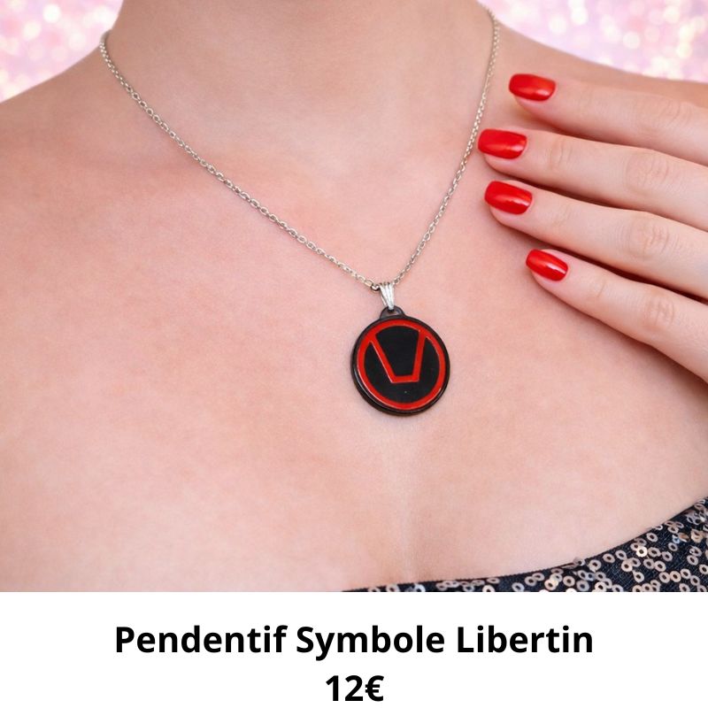 pendentif symbole libertin