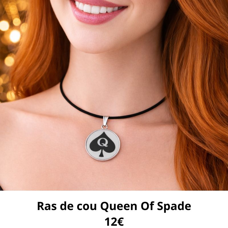 ras de cou queen of spade