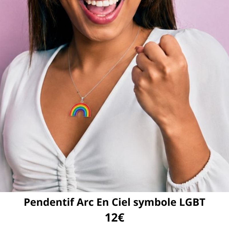 pendentif arc en ciel LGBT