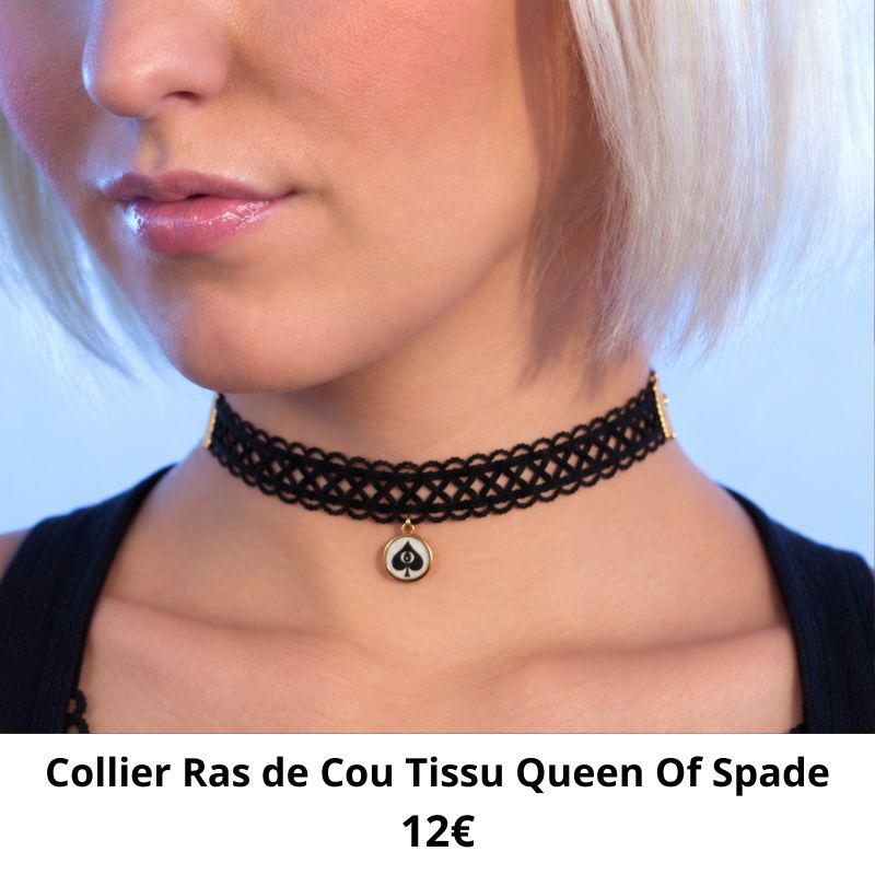 ras de cou tissu queen of spade
