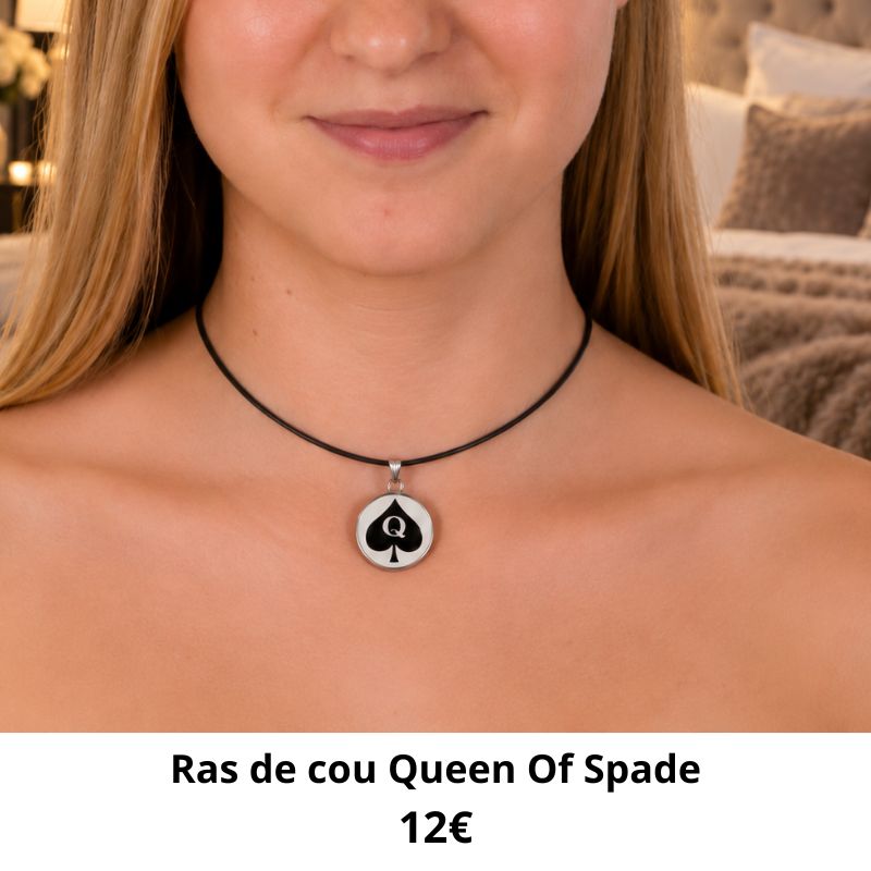ras de cou queen of spade