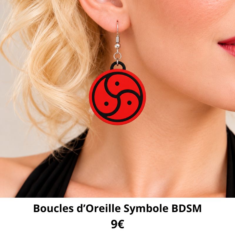 boucle oreille symbole bdsm