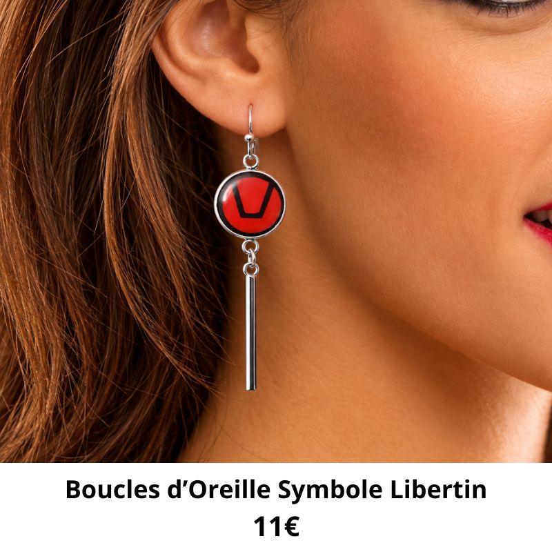 boucle oreille symbole libertin