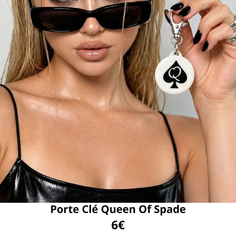 Porte Clé Queen Of Spade