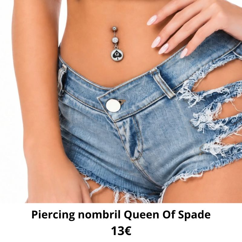 piercing nombril queen of spade
